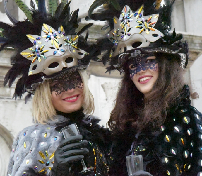 1 Carnaval de Venise 2017 (Costumées autour de l'Eglise N.D. de la Salute)